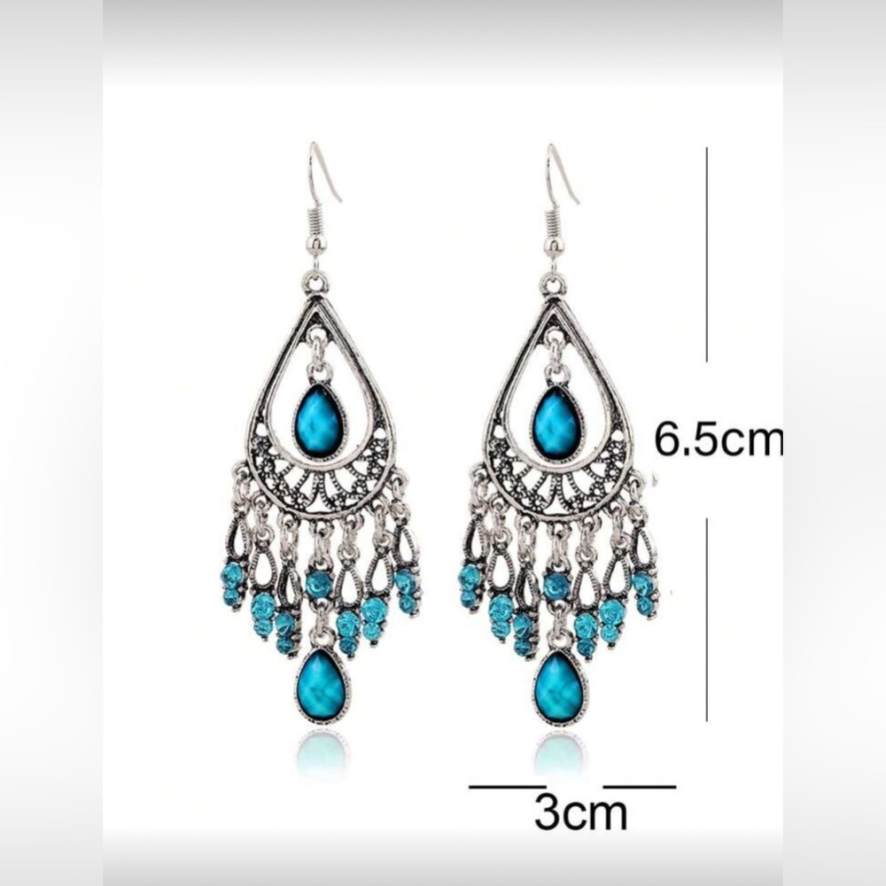 Bohemian Style Chandelier Earrings - Picture 3 of 3